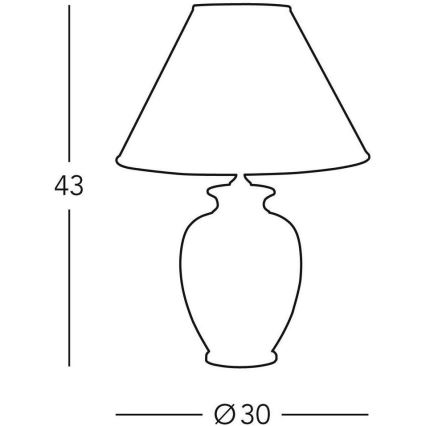 Kolarz 0014.73.6 - Namizna svetilka TLAVORIO 1xE27/100W/230V