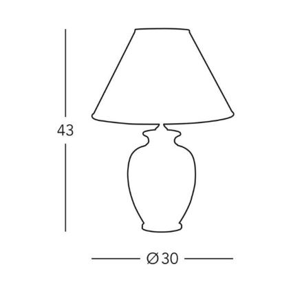 Kolarz 0014.73 - Namizna svetilka GIARDINO 1xE27/100W/230V