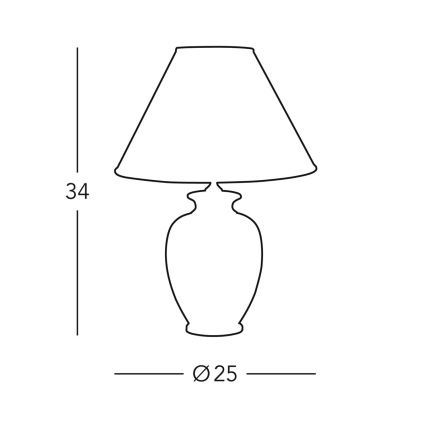 Kolarz 0014.73S - Namizna svetilka GIARDINO 1xE27/60W/230V