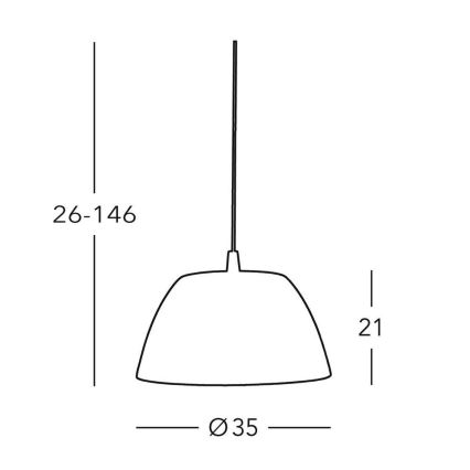 Kolarz 0051.31.6 - Lestenec na vrvici MALMÖ 1x E27/60W/230V