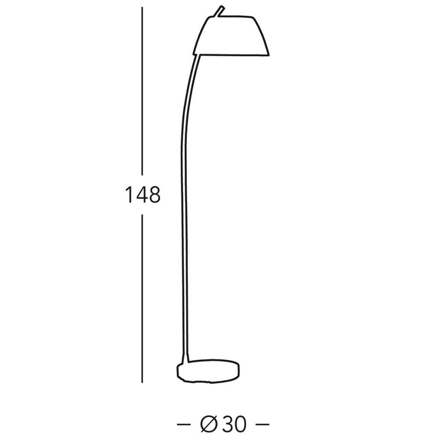 Kolarz 0051.41.6 - Stoječa svetilka MALMÖ 1xE27/60W/230V