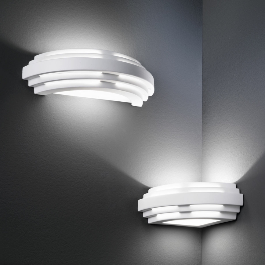 Kolarz 0290.61E - Stenska svetilka STIEGEL 1xG9/60W/230V bela