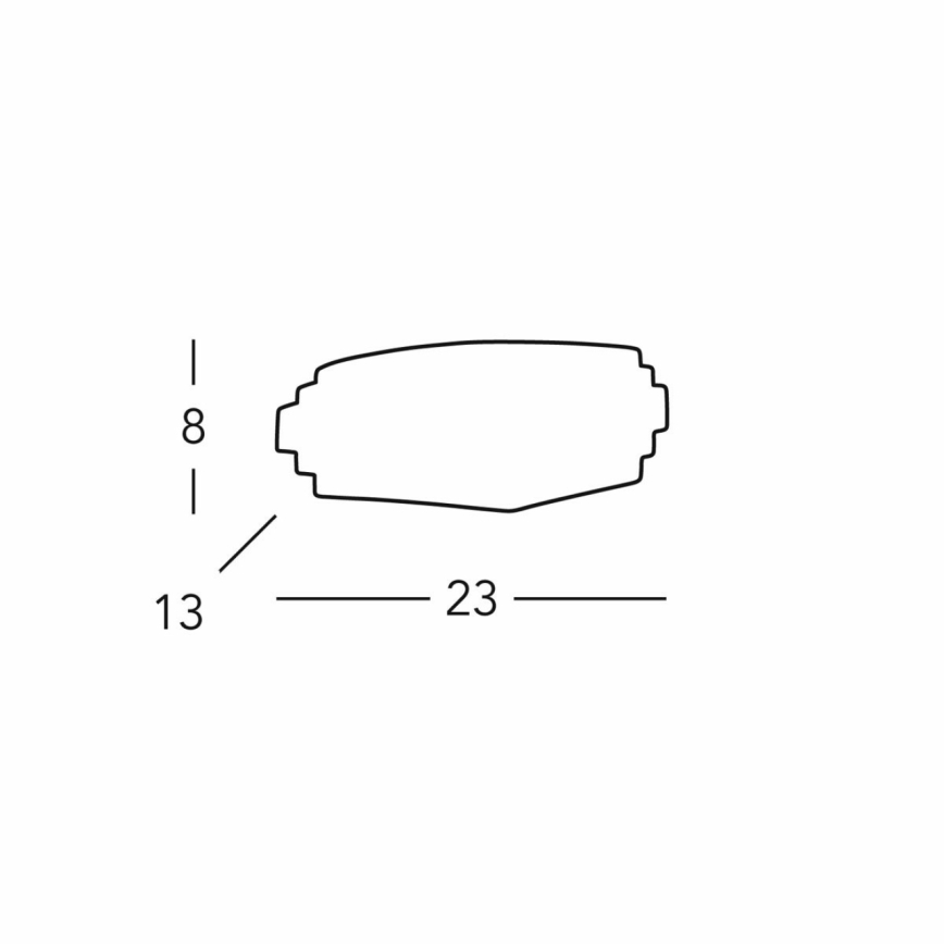 Kolarz 0290.61E - Stenska svetilka STIEGEL 1xG9/60W/230V bela
