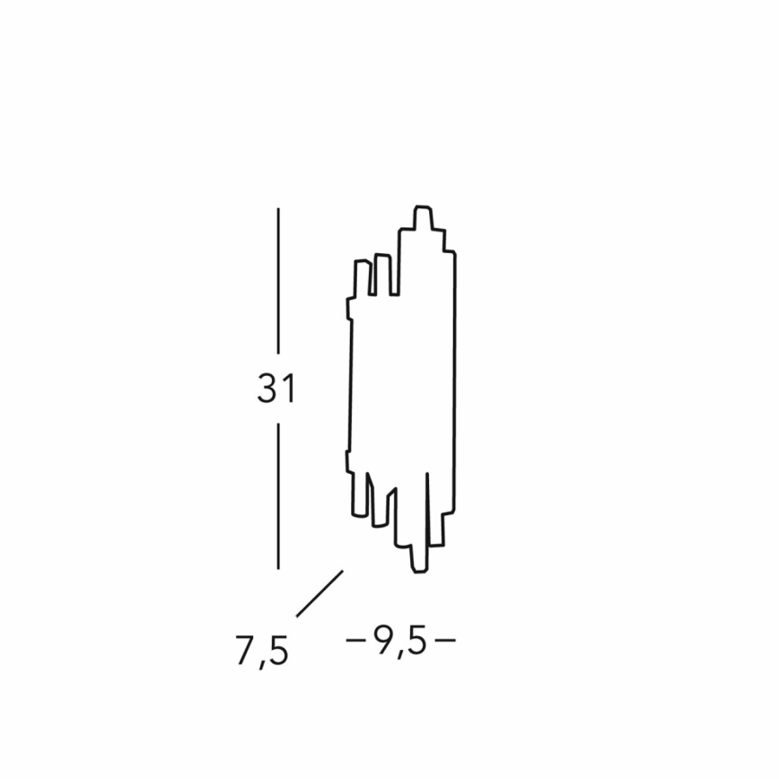 Kolarz 0342.62S.5 - Stenska svetilka ONTARIO 2xE14/40W/230V 31 cm sijajni krom