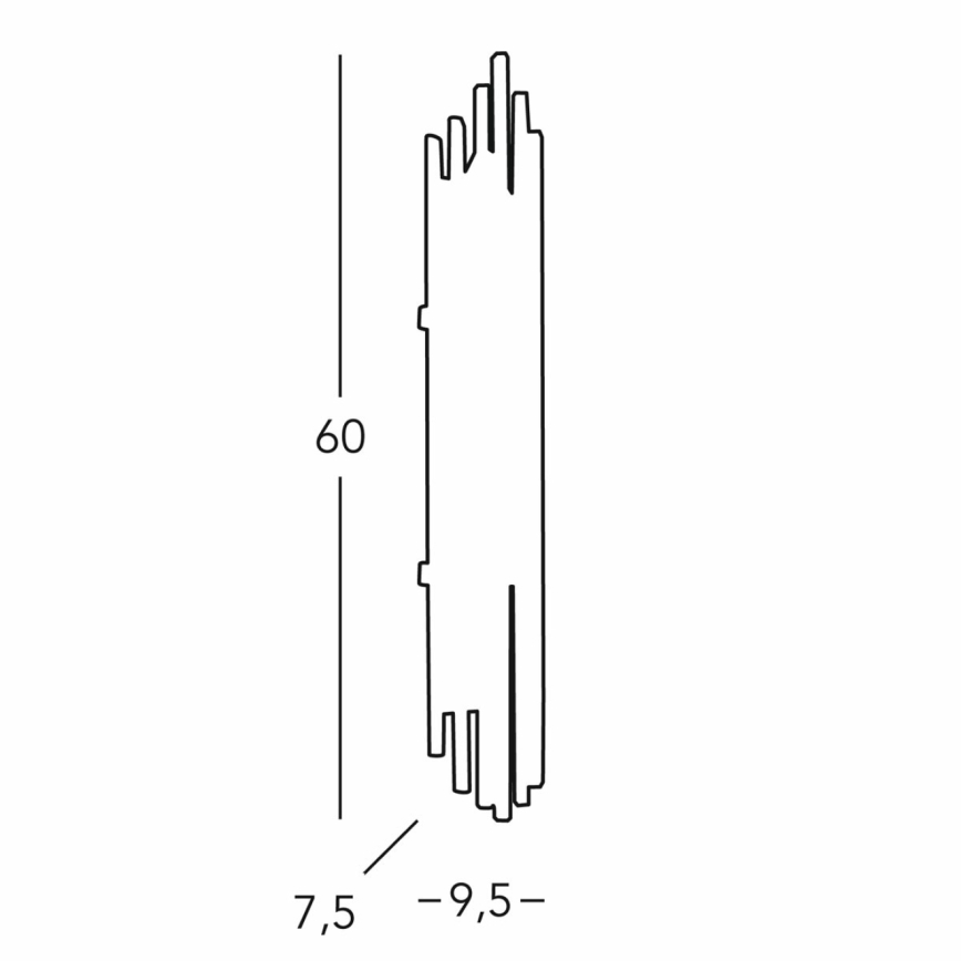 Kolarz 0342.63.5 - Stenska svetilka ONTARIO 3xE14/40W/230V 60 cm sijajni krom