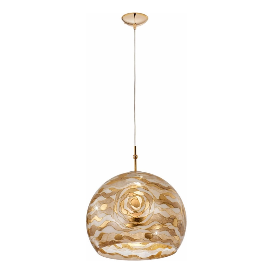 Kolarz 0392.31L.3.Aq.Ch - Lestenec na vrvici LUNA 1xE27/60W/230V 24K zlata