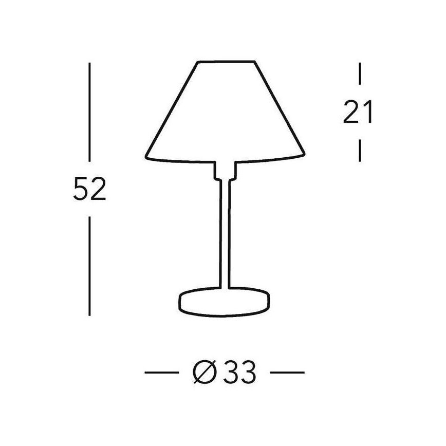 Kolarz 264.70.4 - Namizna svetilka HILTON 1x E27/60W/230V