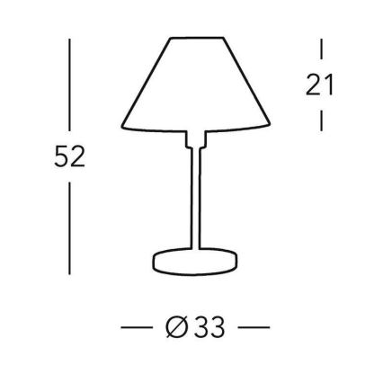 Kolarz 264.70.6 - Namizna svetilka HILTON 1xE27/60W/230V