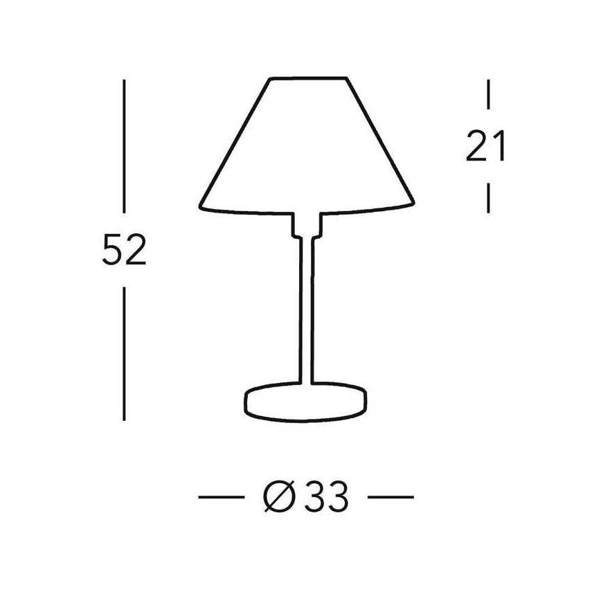 Kolarz 264.70.6 - Namizna svetilka HILTON 1xE27/60W/230V