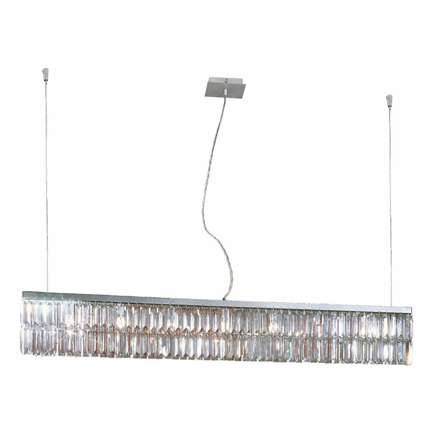 Kolarz 314.87.5 - Kristalni lestenec na vrvici PRISMA 7xG9/25W/230V sijajni krom