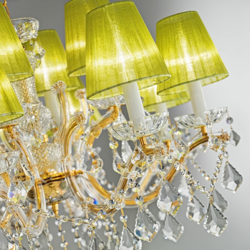 Kolarz 3149.88.3.KoT - Kristalni lestenec na verigi MARIA LOUISE 8xE14/40W/230V 24K zlata