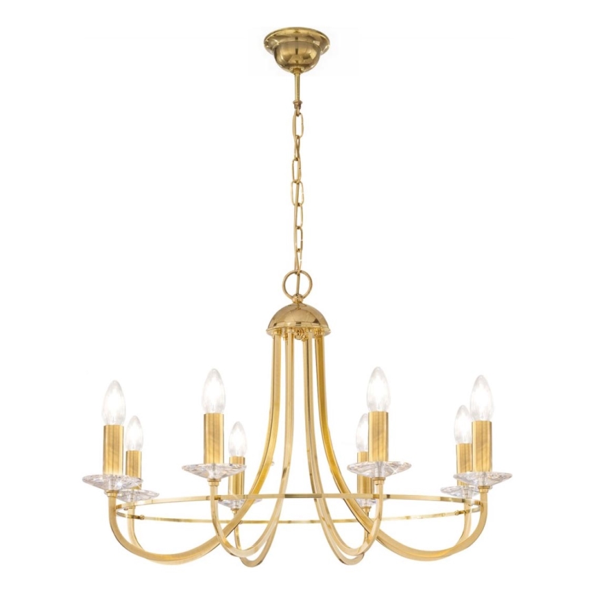 Kolarz 330.88.8C - Kristalni lestenec na verigi IMPERIAL 8xE14/60W/230V zlata