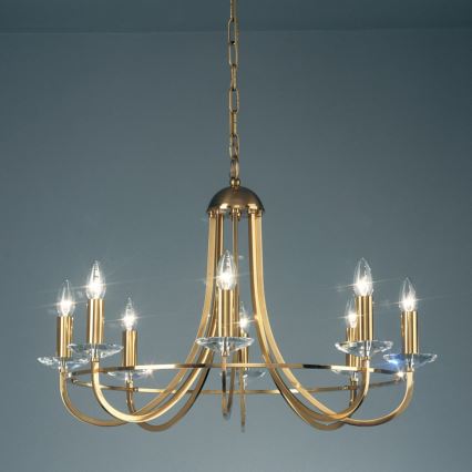 Kolarz 330.88.8C - Kristalni lestenec na verigi IMPERIAL 8xE14/60W/230V zlata
