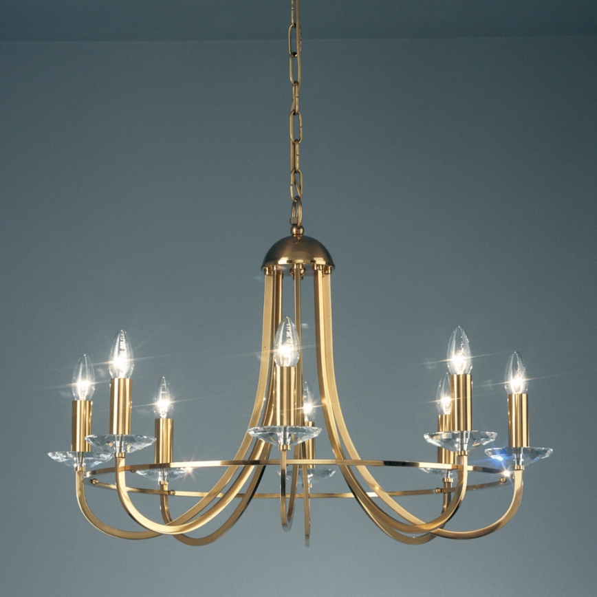 Kolarz 330.88.8C - Kristalni lestenec na verigi IMPERIAL 8xE14/60W/230V zlata