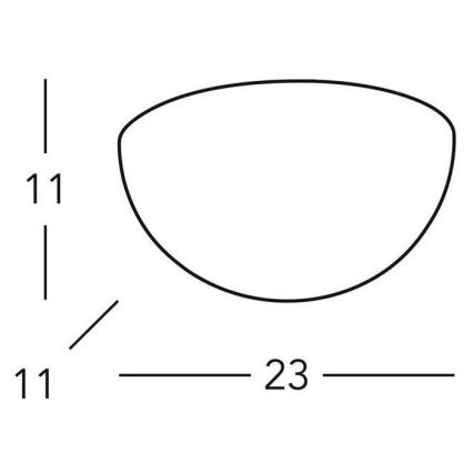 Kolarz 588.66 - Stenska svetilka BISQUITT 1x E27/75W/230V