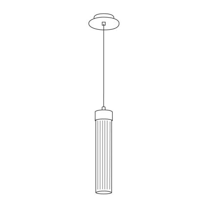 Kolarz 6009.30130 - Lestenec na vrvici RAGGIO 1xE14/25W/230V 24K zlat