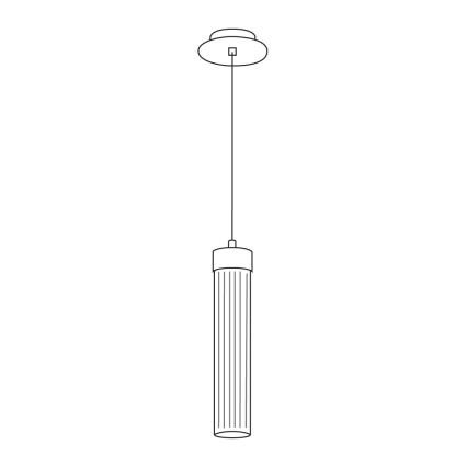 Kolarz 6009.30150 - Lestenec na vrvici RAGGIO 1xE14/25W/230V srebrn