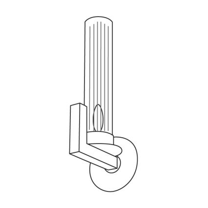 Kolarz 6009.60160 - Stenska svetilka RAGGIO 1xE14/25W/230V mat krom