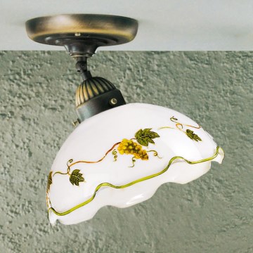 Kolarz 731.10.110 - Pritrjena stropna svetilka NONNA 1xE27/75W/230V premer 20 cm vinsko rdeča