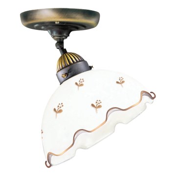 Kolarz 731.10.160 - Nadometni lestenec NONNA 1xE27/75W/230V, premer 20 cm, cvetlični motiv, rožnato zlato