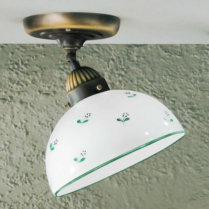 Kolarz 731.10.20 - Nadgradni lestenec NONNA 1xE27/75W/230V pr. 20 cm zelena