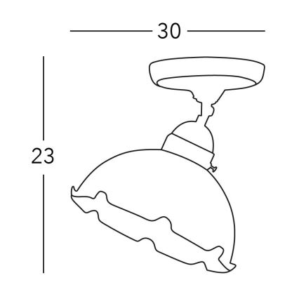 Kolarz 731.10.21 - Žaromet NONNA 1xE27/75W/230V zelen