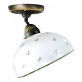 Kolarz 731.10.27 - Nadgradni lestenec NONNA 1xE27/75W/230V pr. 30 cm zelena