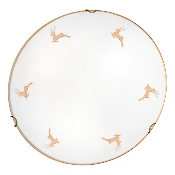 Kolarz 731.12.4.150 - Stenska svetilka NONNA 2xE27/60W/230V premer 40 cm jelenja rožnato-zlata