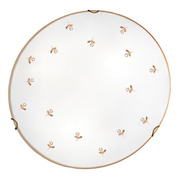 Kolarz 731.12.4.160 - Stensko svetilo NONNA, 2×E27/60W/230V, premer 40 cm, cvetlični motiv, rožnato zlato