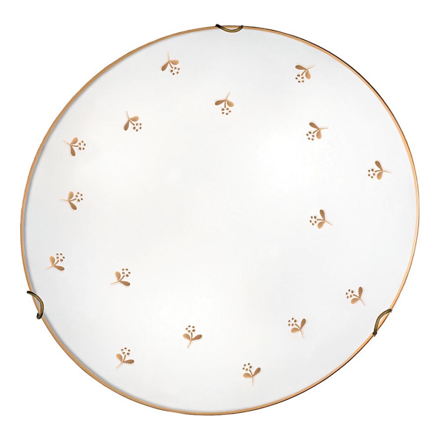 Kolarz 731.12.4.160 - Stensko svetilo NONNA, 2×E27/60W/230V, premer 40 cm, cvetlični motiv, rožnato zlato