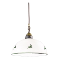 Kolarz 731.30.101 - Lestenec na vrvici NONNA 1xE27/75W/230V pr. 30 cm jelen zelena