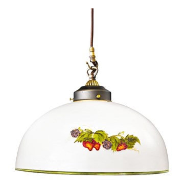 Kolarz 731.30.121 - Lestenec na vrvici NONNA 1xE27/75W/230V pr. 20 cm grozdje/jagode