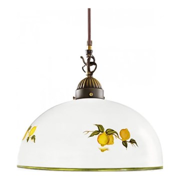 Kolarz 731.30.126 - Lestenec na vrvici NONNA 1xE27/75W/230V pr. 20 cm limone