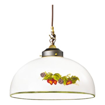 Kolarz 731.30.136 - Lestenec na vrvici NONNA 1xE27/75W/230V pr. 30 cm grozdje/jagode