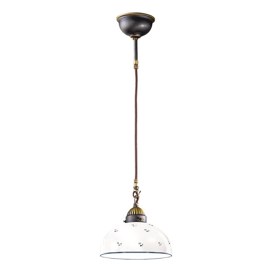Kolarz 731.30.24 - Lestenec na vrvici NONNA 1xE27/75W/230V pr. 30 cm modra