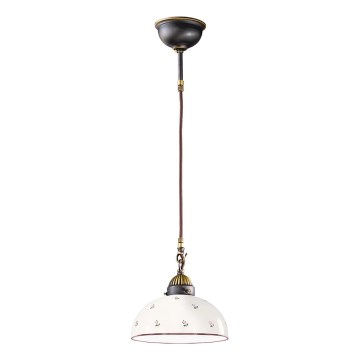 Kolarz 731.30.68 - Lestenec na vrvici NONNA 1xE27/75W/230V pr. 30 cm rdeča