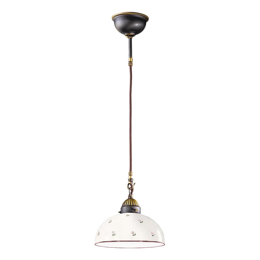 Kolarz 731.30.68 - Lestenec na vrvici NONNA 1xE27/75W/230V pr. 30 cm rdeča