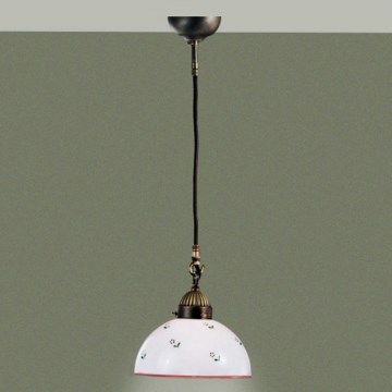Kolarz 731.30.69 - Lestenec na vrvici NONNA 1xE27/75W/230V pr. 20 cm rdeča