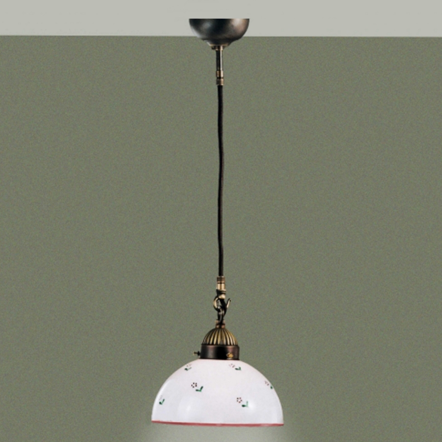 Kolarz 731.30.69 - Lestenec na vrvici NONNA 1xE27/75W/230V pr. 20 cm rdeča