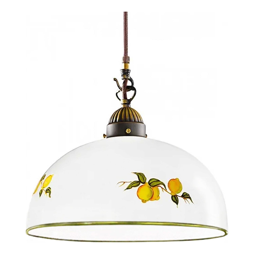 Kolarz 731.32.138 - Lestenec na vrvici NONNA 1xE27/75W/230V pr. 36 cm limone