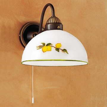 Kolarz 731.61.126 - Stenska svetilka NONNA 1xE27/75W/230V limone