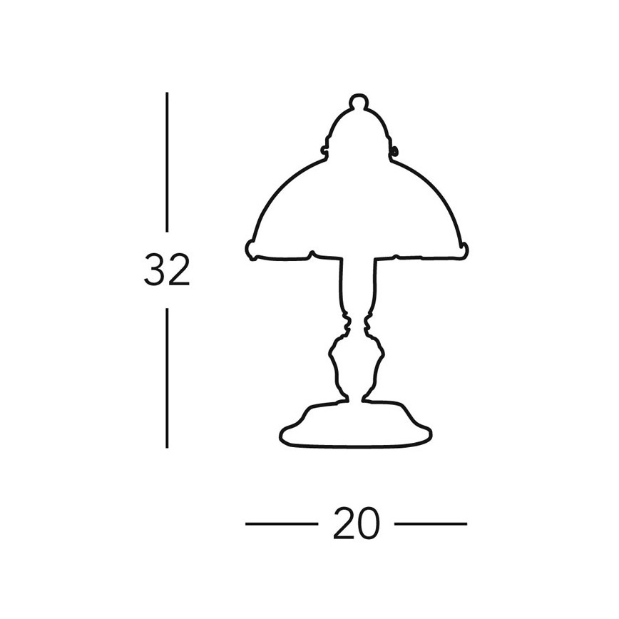 Kolarz 731.73.17 - Namizna svetilka NONNA 1xE14/60W/230V modra