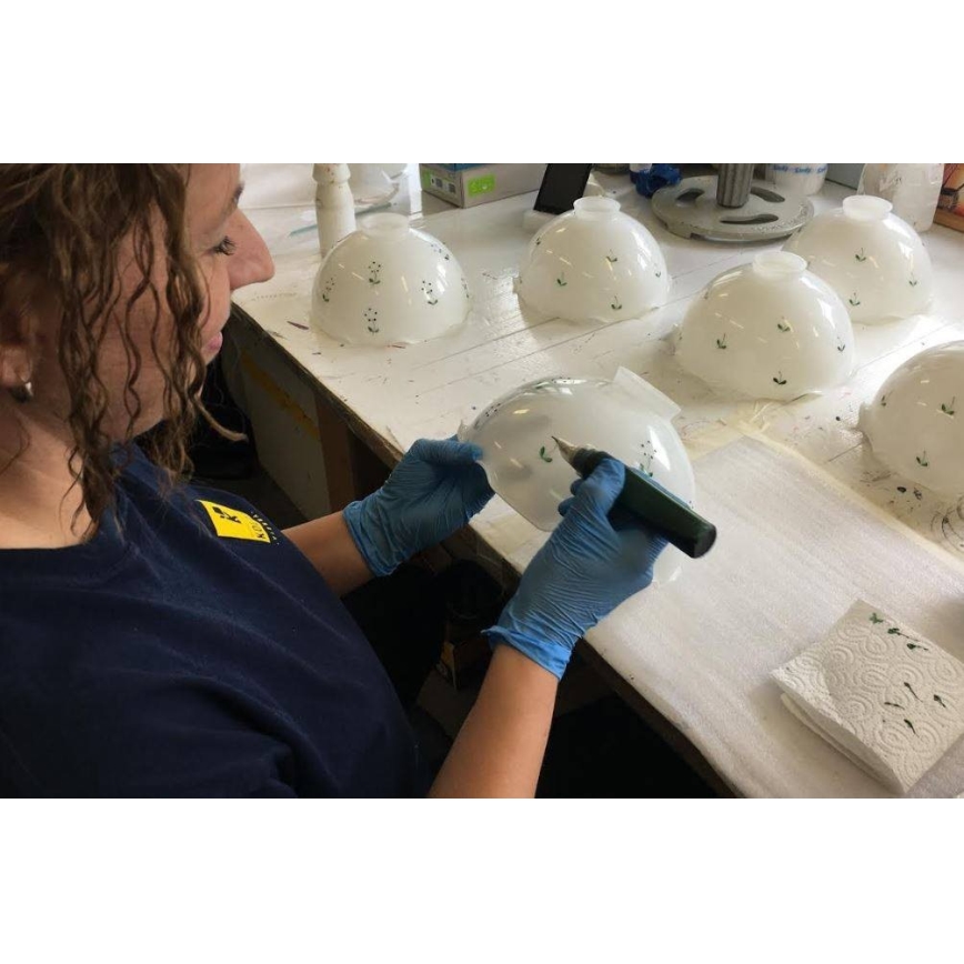 Kolarz 731.73.21 - Namizna svetilka NONNA 1xE27/75W/230V zelena