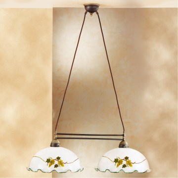 Kolarz 731.82.111 - Lestenec na kablu NONNA 2xE27/75W/230V vinasto rdeča