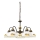 Kolarz 731.85.126 - Lestenec na verigi NONNA 5xE27/75W/230V limone