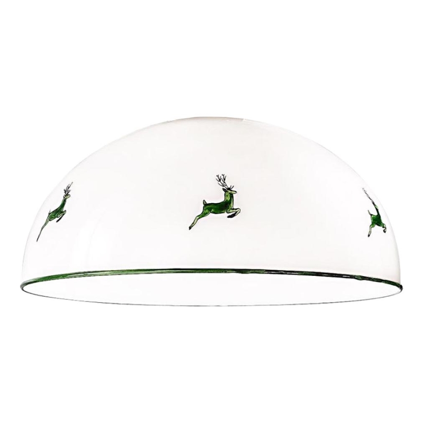 Kolarz 731.G101 - Nadomestno steklo za lestenec NONNA E27 Ø 30 cm, jelenje zeleno