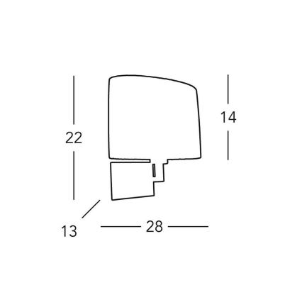 Kolarz A1307.61.6 - Stenska svetilka SAND 1x E14/40W/230V