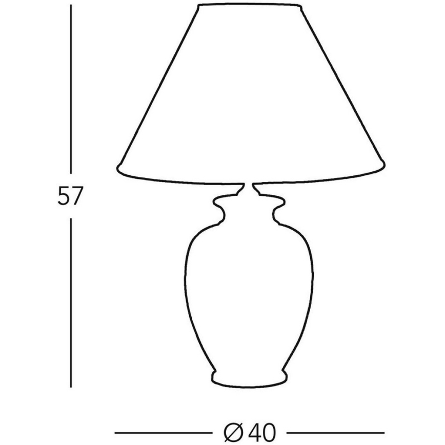 Kolarz A1354.71 - Namizna svetilka GIARDINO 1xE27/100W/230V pr. 40 cm