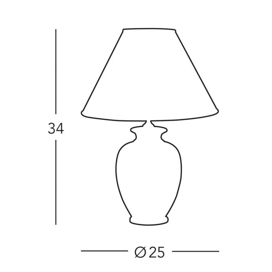 Kolarz A1354.71S - Namizna svetilka GIARDINO 1xE27/60W/230V pr. 25 cm