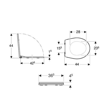Kolo K90111000 - WC deska Rekord duroplast/bela
